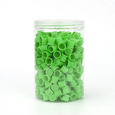 Ковпачки під фарбу силіконові 13мм 50шт (Зелені) cups13-50silgreen фото