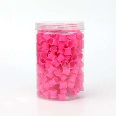 Ковпачки під фарбу силіконові 13мм 50шт (Рожеві)  cups13-50silpink фото